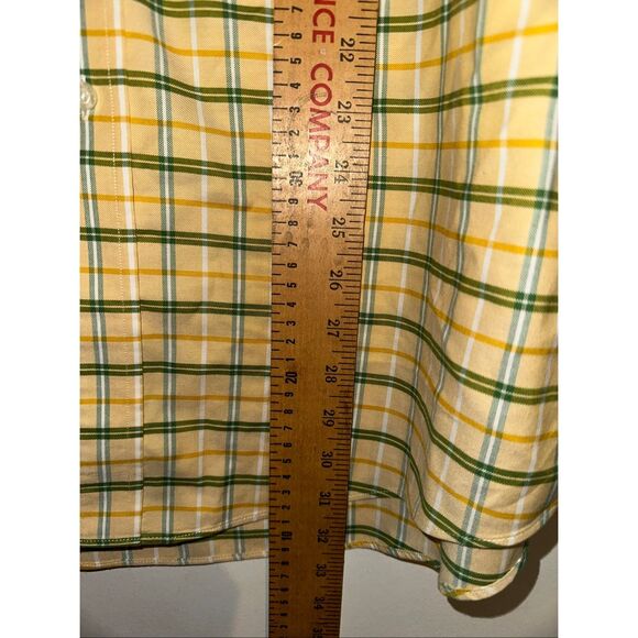 Brooks Brothers The Original Polo Shirt Traditional Fit yellow striped Non-Iron - Picture 7 of 7